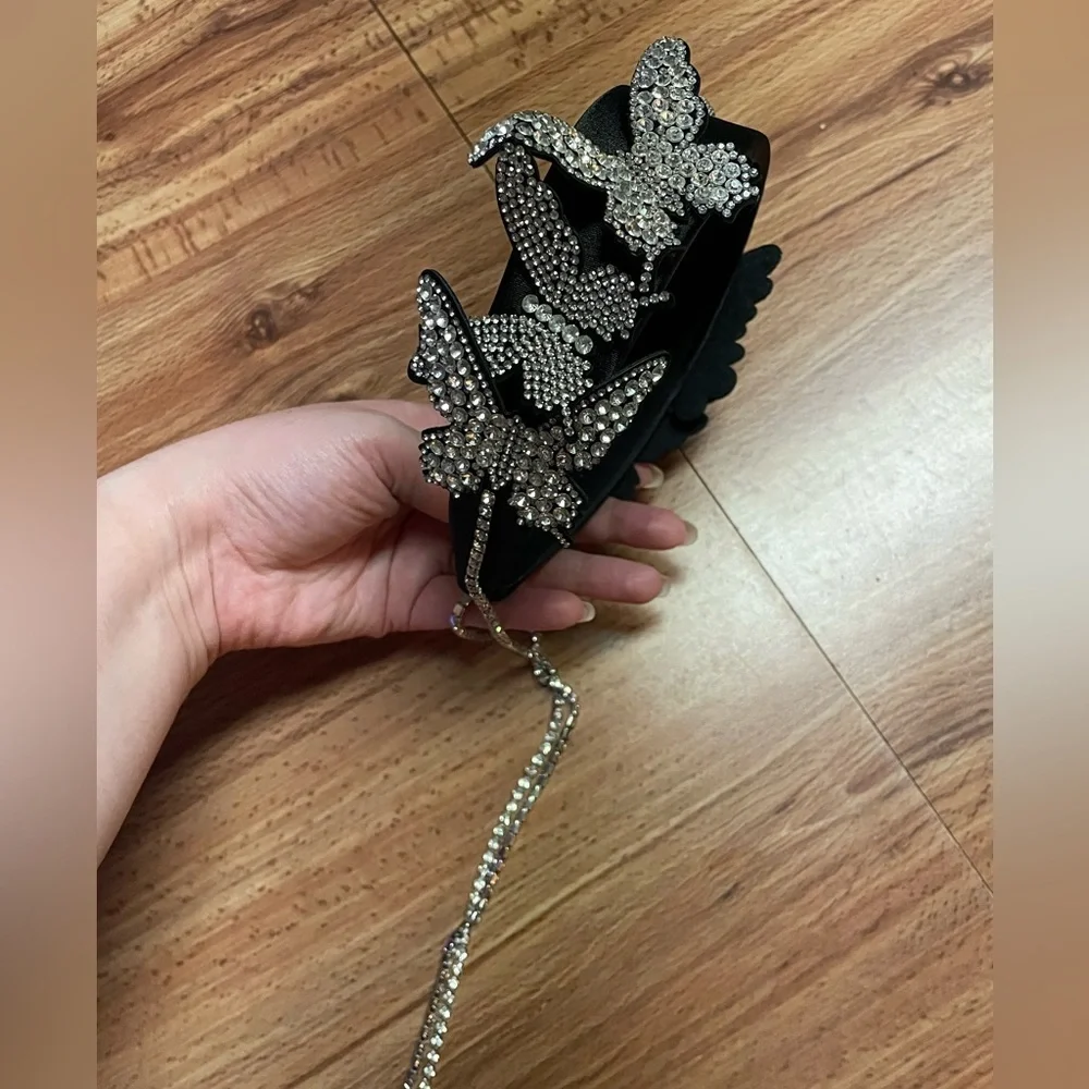 Silver Butterfly Embellished Headband
